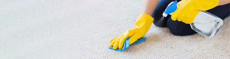 Cleaning different stains on the carpet