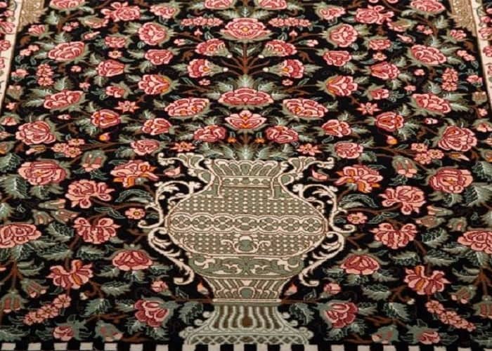فرش‌های گلدانی از انواع طرح فرش دستبافت