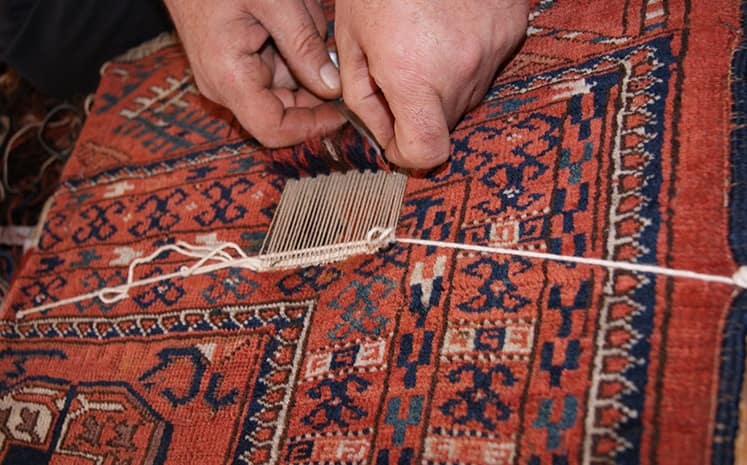 تعمیرات فرش توسط قالیشویی تهران